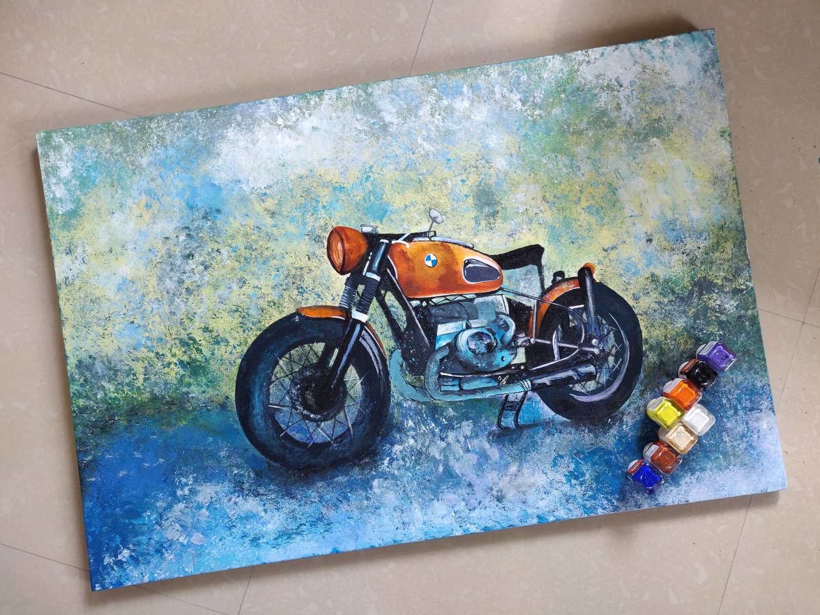 Canvas Painting 6 — original artwork at Paint Blue Sky studio