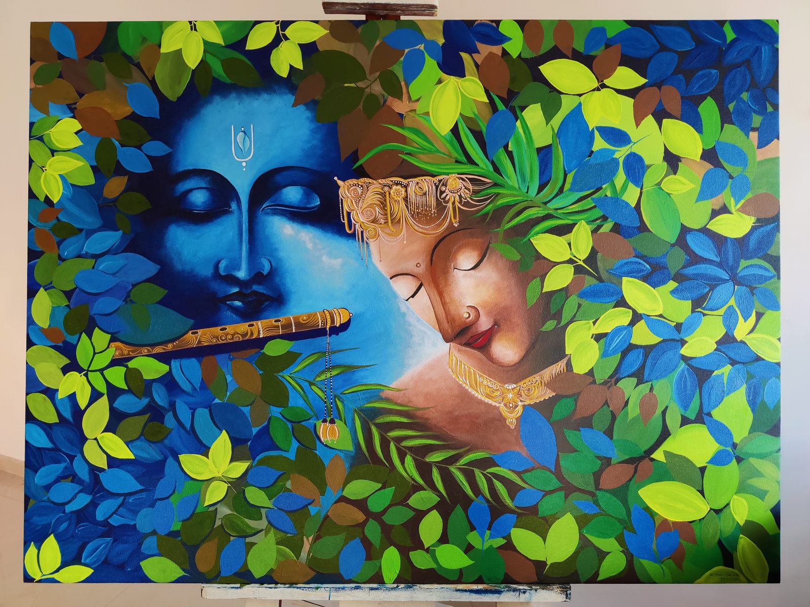 Canvas Painting 8 — original artwork at Paint Blue Sky studio