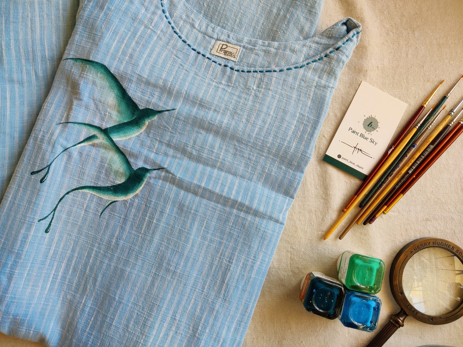Fabric Art 11 — original artwork at Paint Blue Sky studio