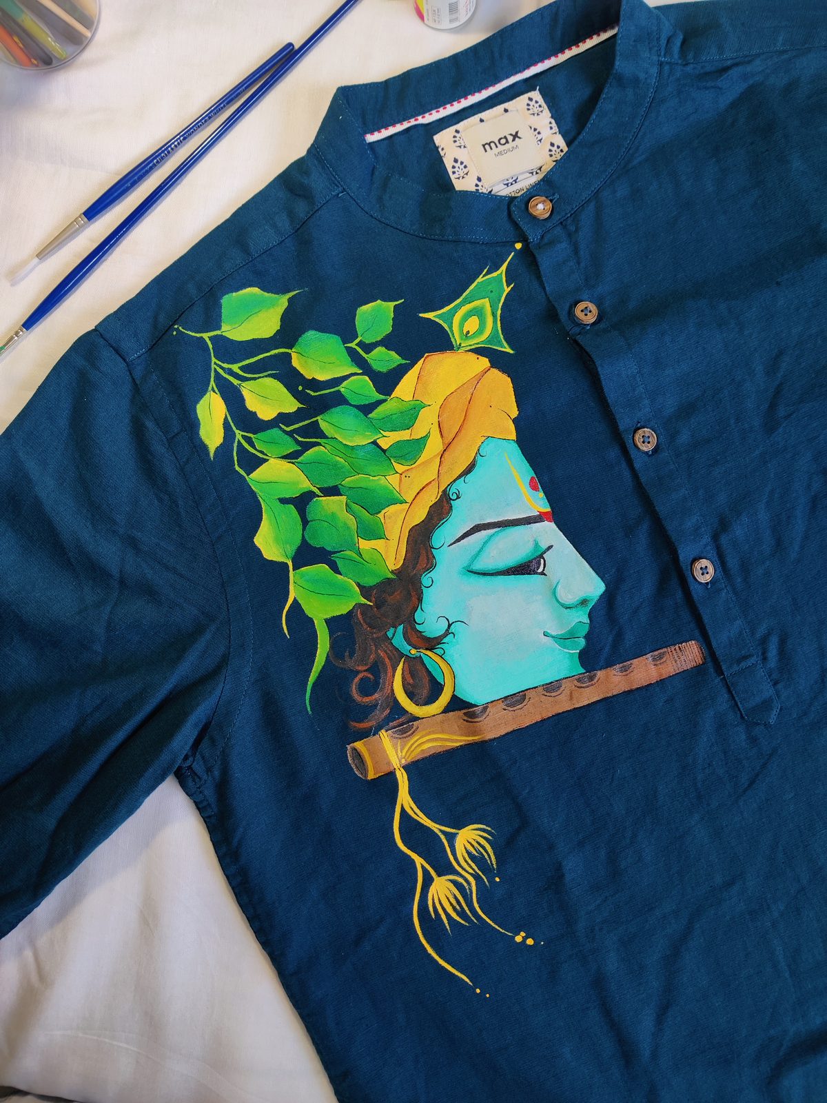 Fabric Art 37 — original artwork at Paint Blue Sky studio