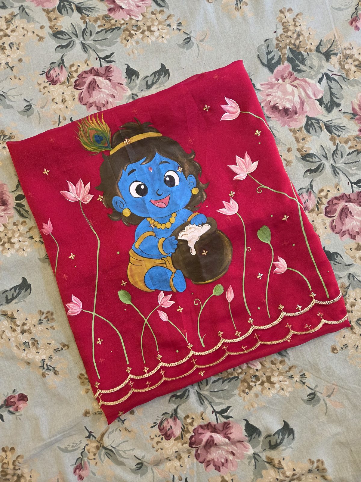 Fabric Art 7 — original artwork at Paint Blue Sky studio